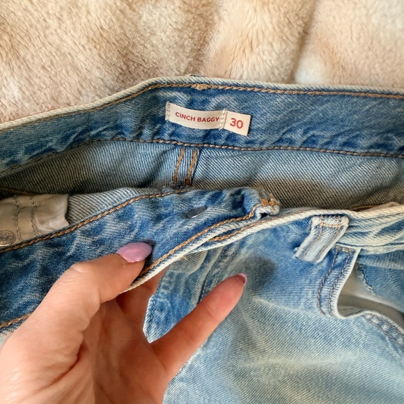 Light Wash Wide Leg Women's Jeans - Classic High Rise - Picture 2 of 6